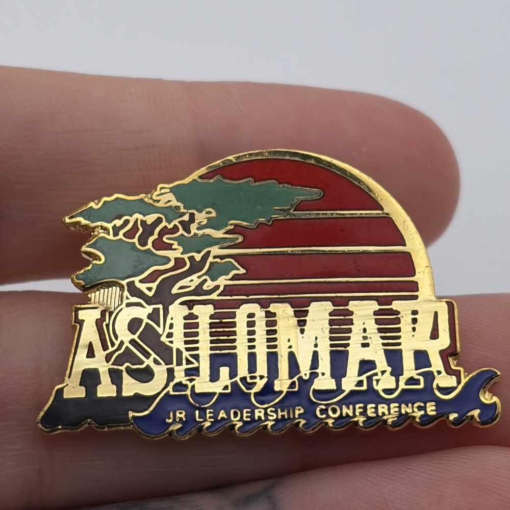 Asilomar Junior Leadership Conference Savannah Safari Sunset Waves Lapel Hat Pin